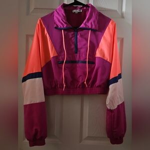 Fashion Nova Cropped Windbreaker Jacket